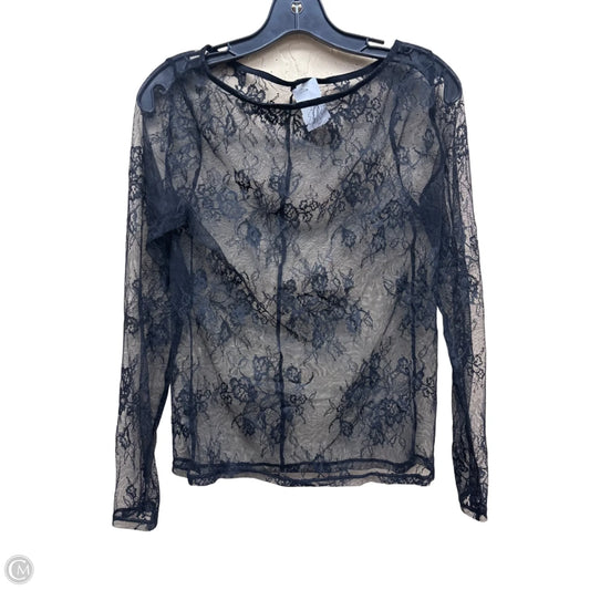 Top Long Sleeve By Clothes Mentor In Black