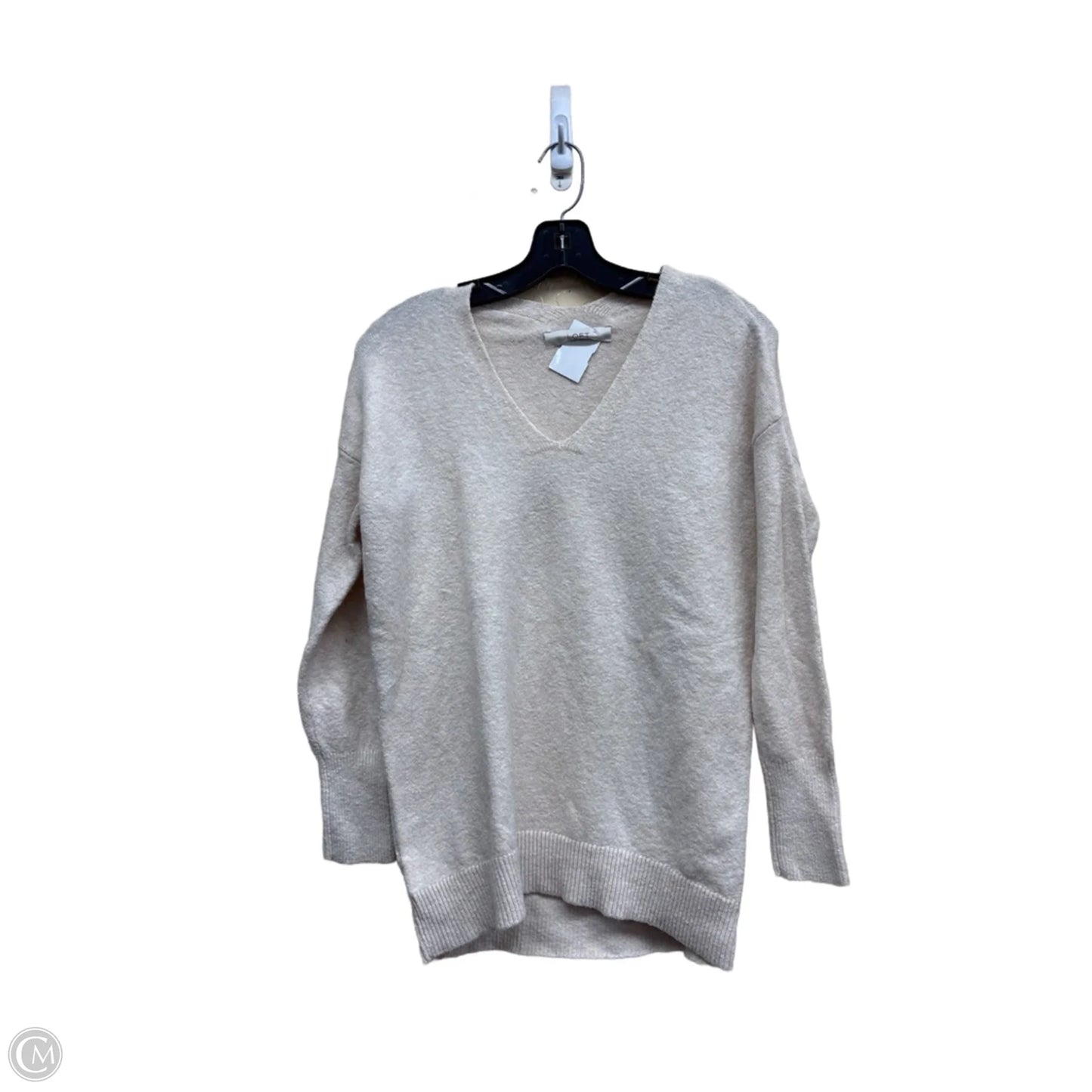 Sweater By Loft In Cream, Size: Xs