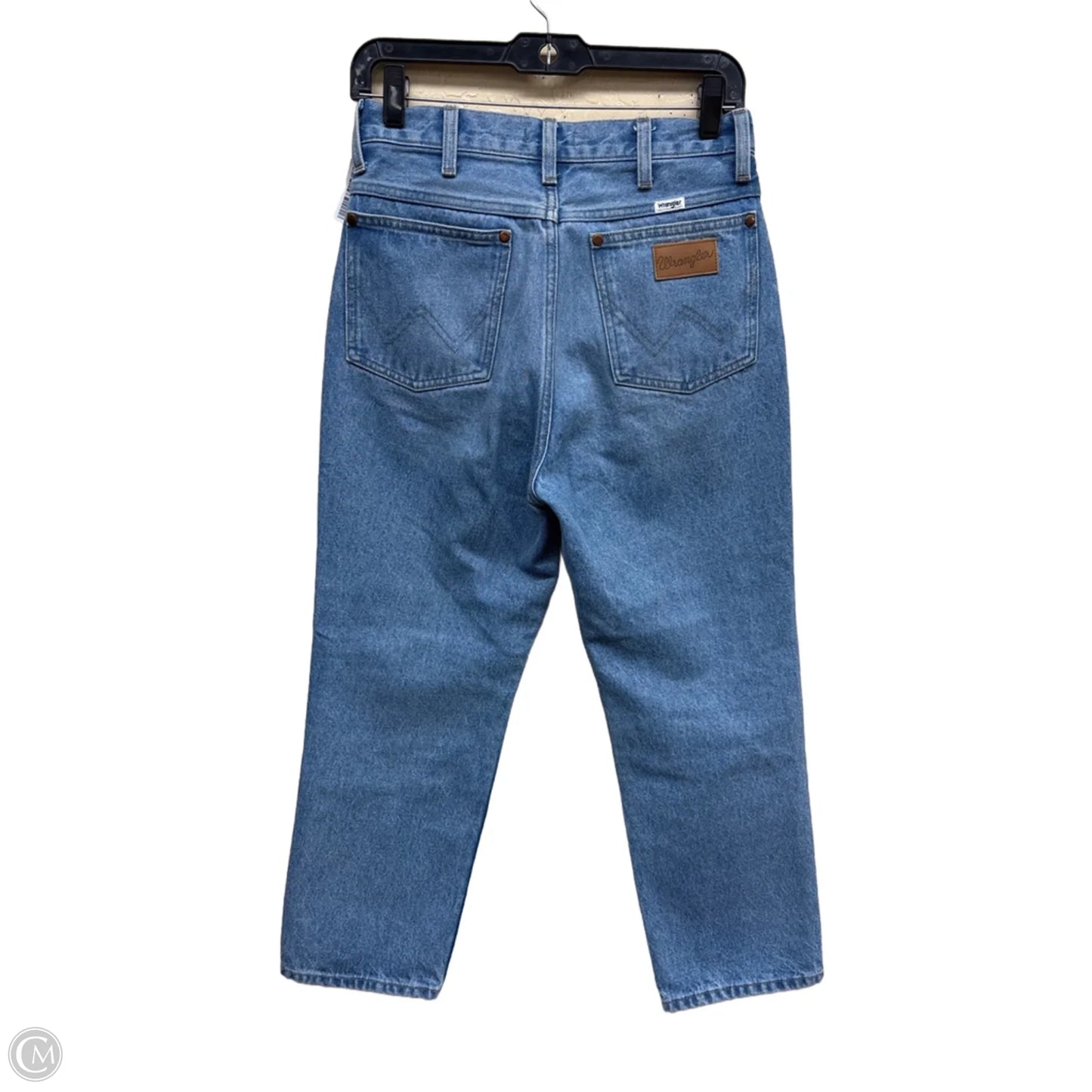 Jeans Straight By Wrangler In Blue Denim, Size: 4