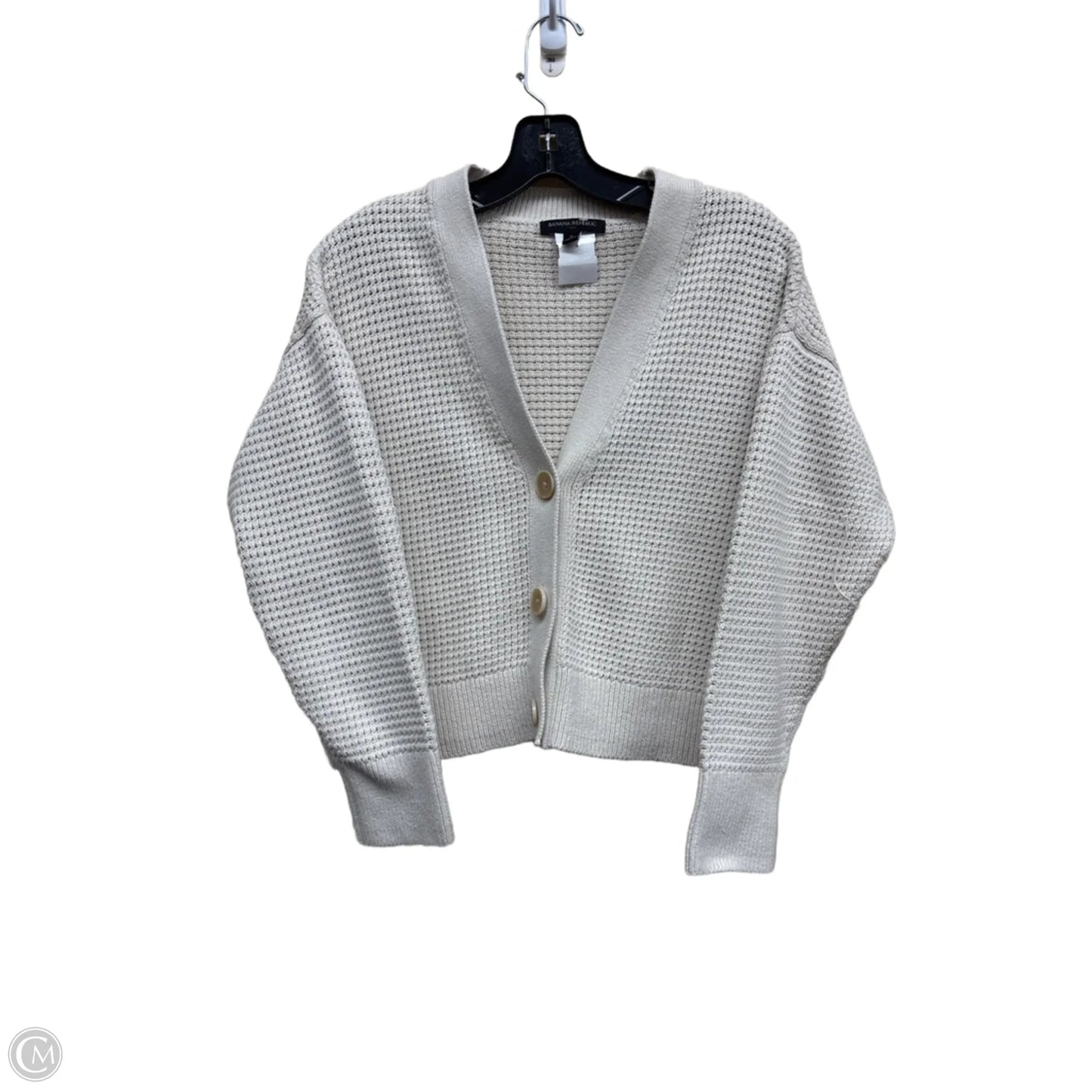 Sweater Cardigan By Banana Republic In Tan, Size: S