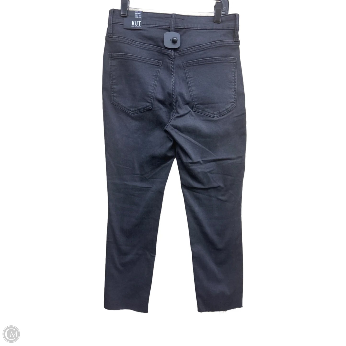 Jeans Straight By Kut In Black Denim, Size: 4