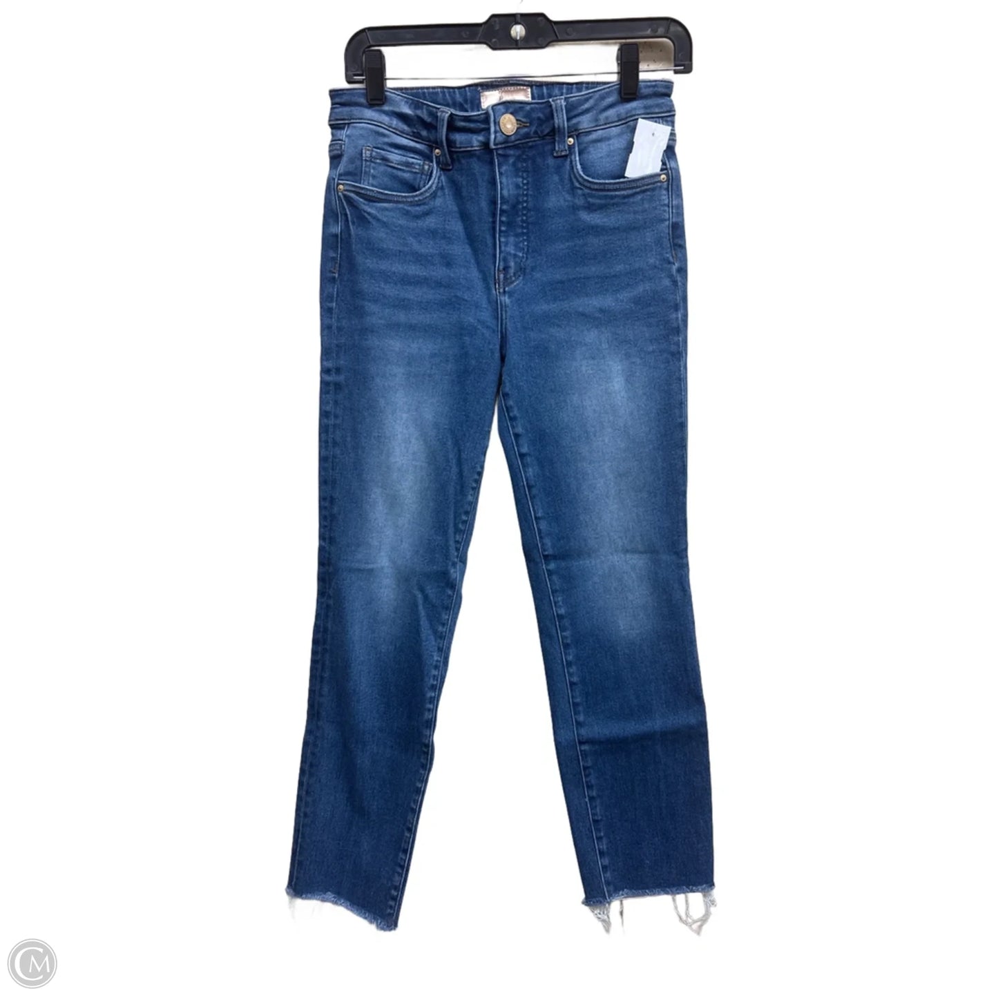 Jeans Straight By Kut In Blue Denim, Size: 4
