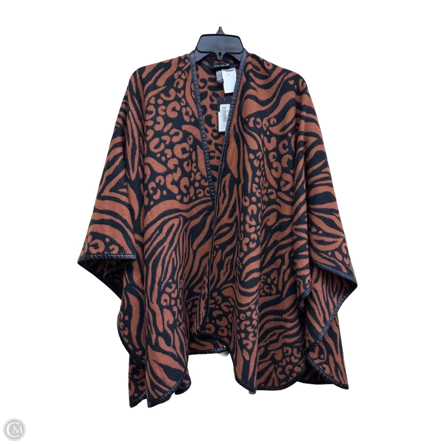 Sweater Cardigan By Clothes Mentor In Animal Print