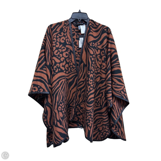 Sweater Cardigan By Clothes Mentor In Animal Print