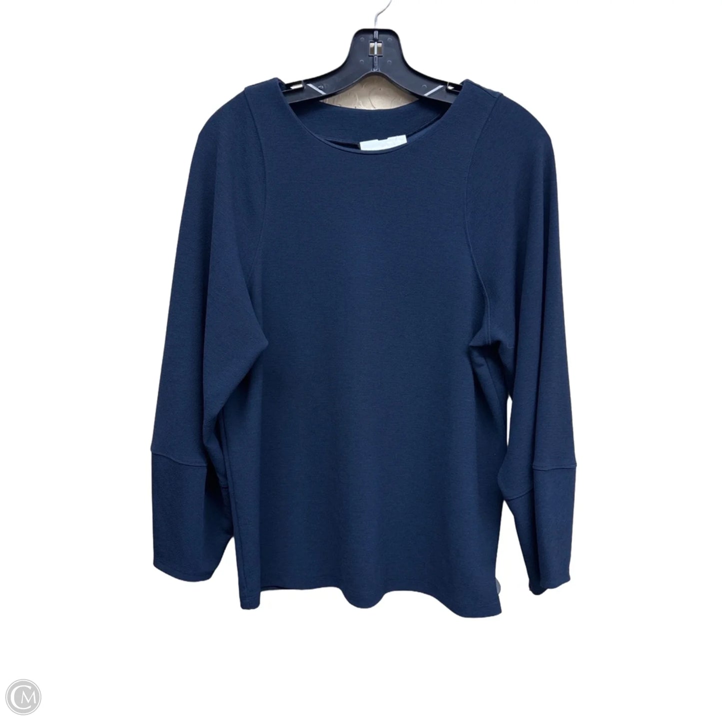 Top Long Sleeve By Banana Republic In Blue, Size: M