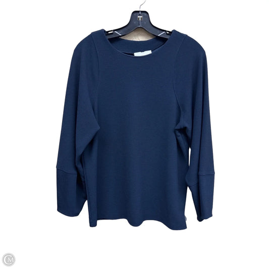 Top Long Sleeve By Banana Republic In Blue, Size: M