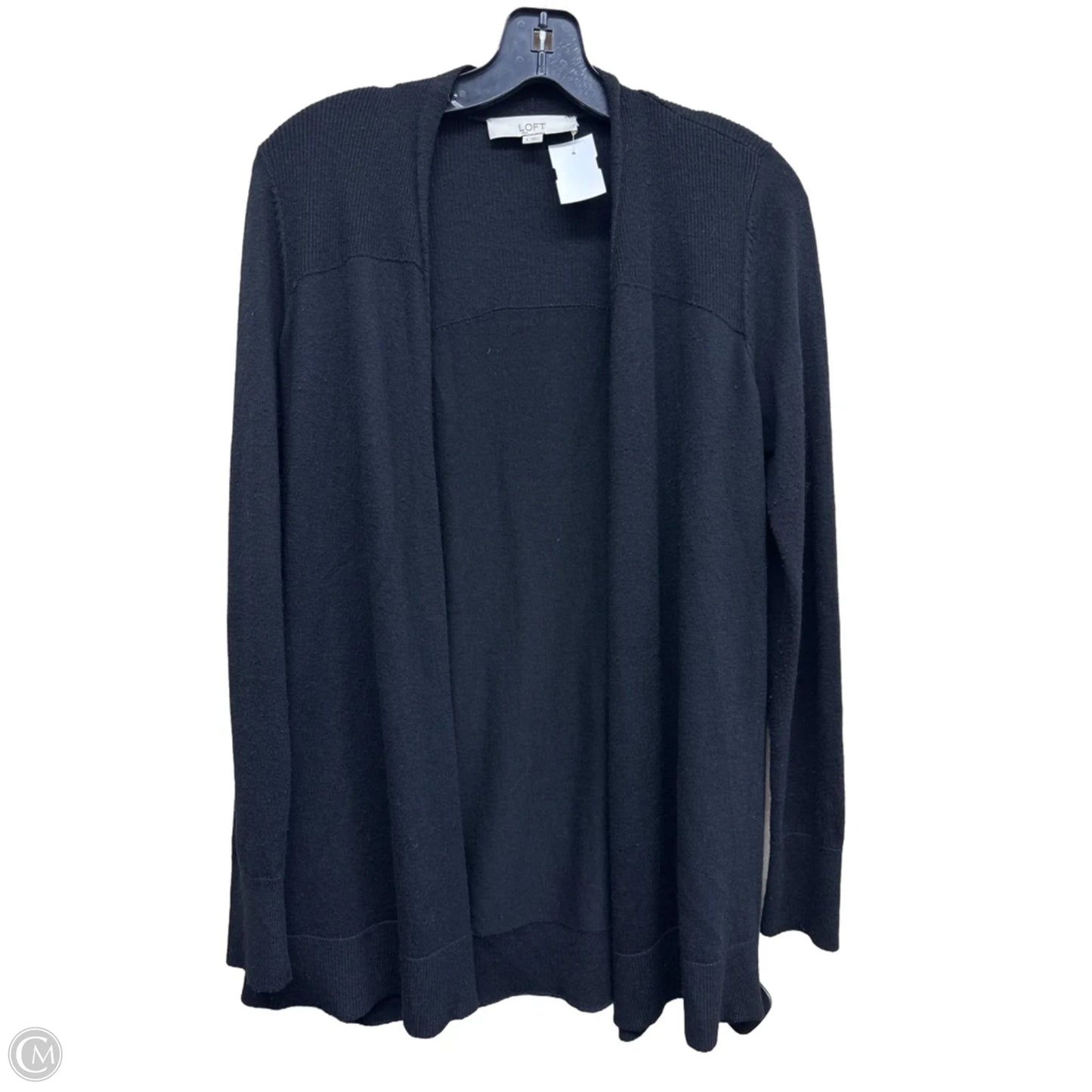 Sweater Cardigan By Loft In Black, Size: S