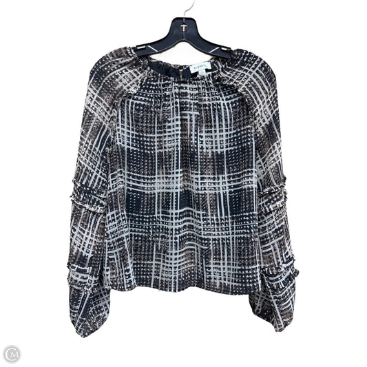 Top Long Sleeve By Evereve In Multi-colored, Size: S