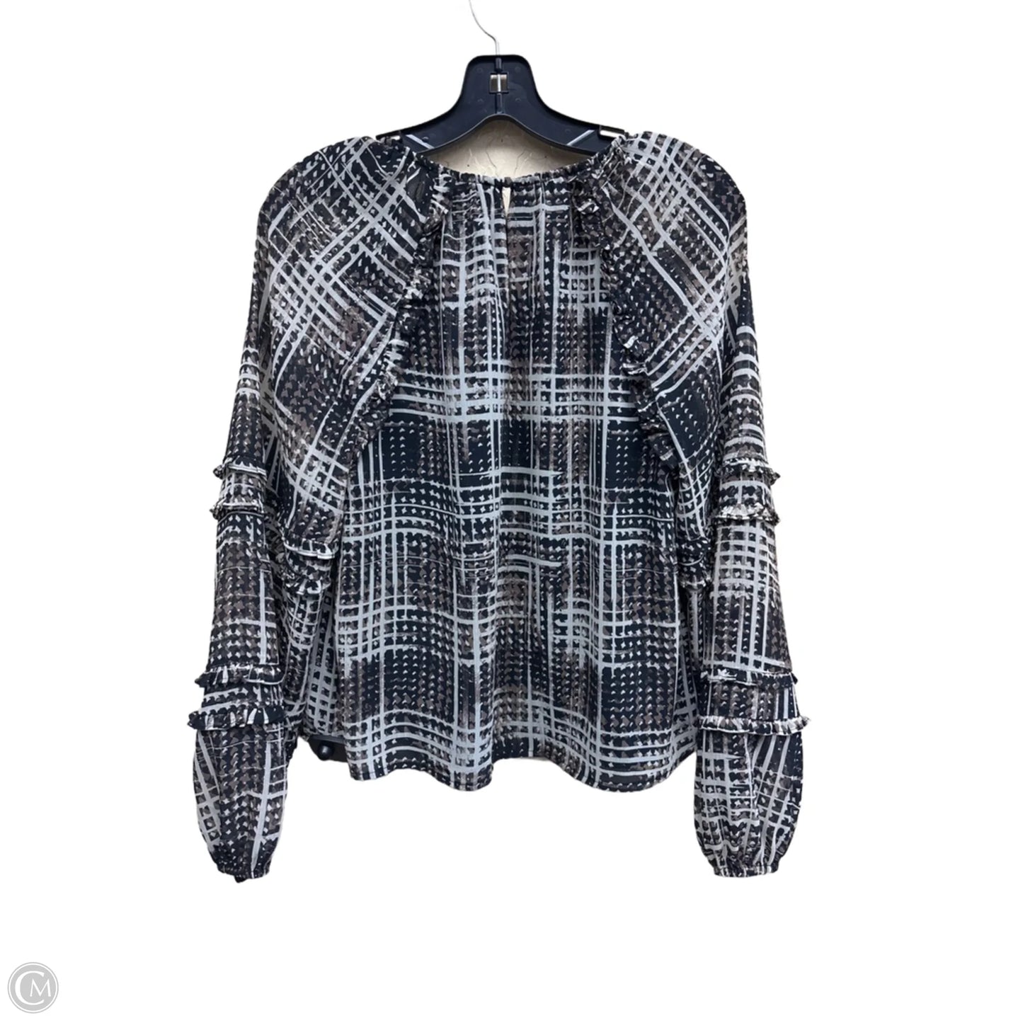 Top Long Sleeve By Evereve In Multi-colored, Size: S