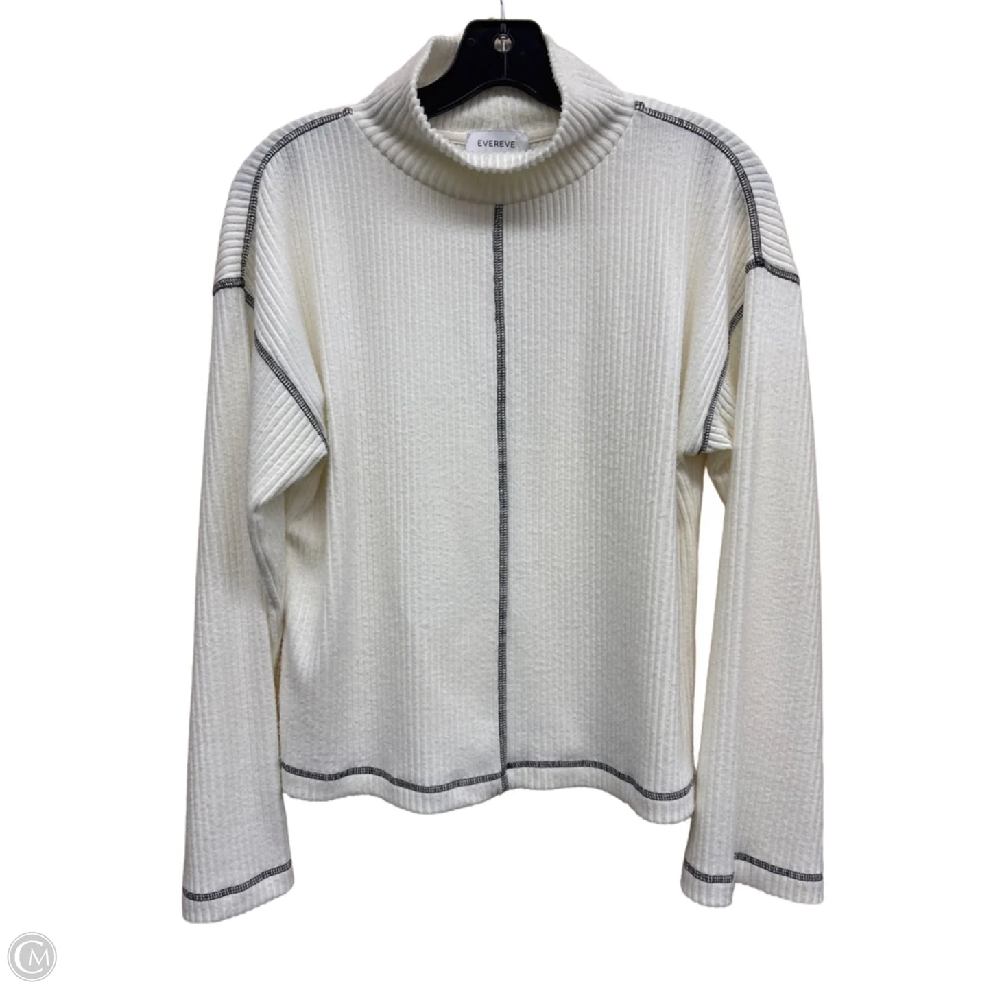 Top Long Sleeve By Evereve In White, Size: Xs