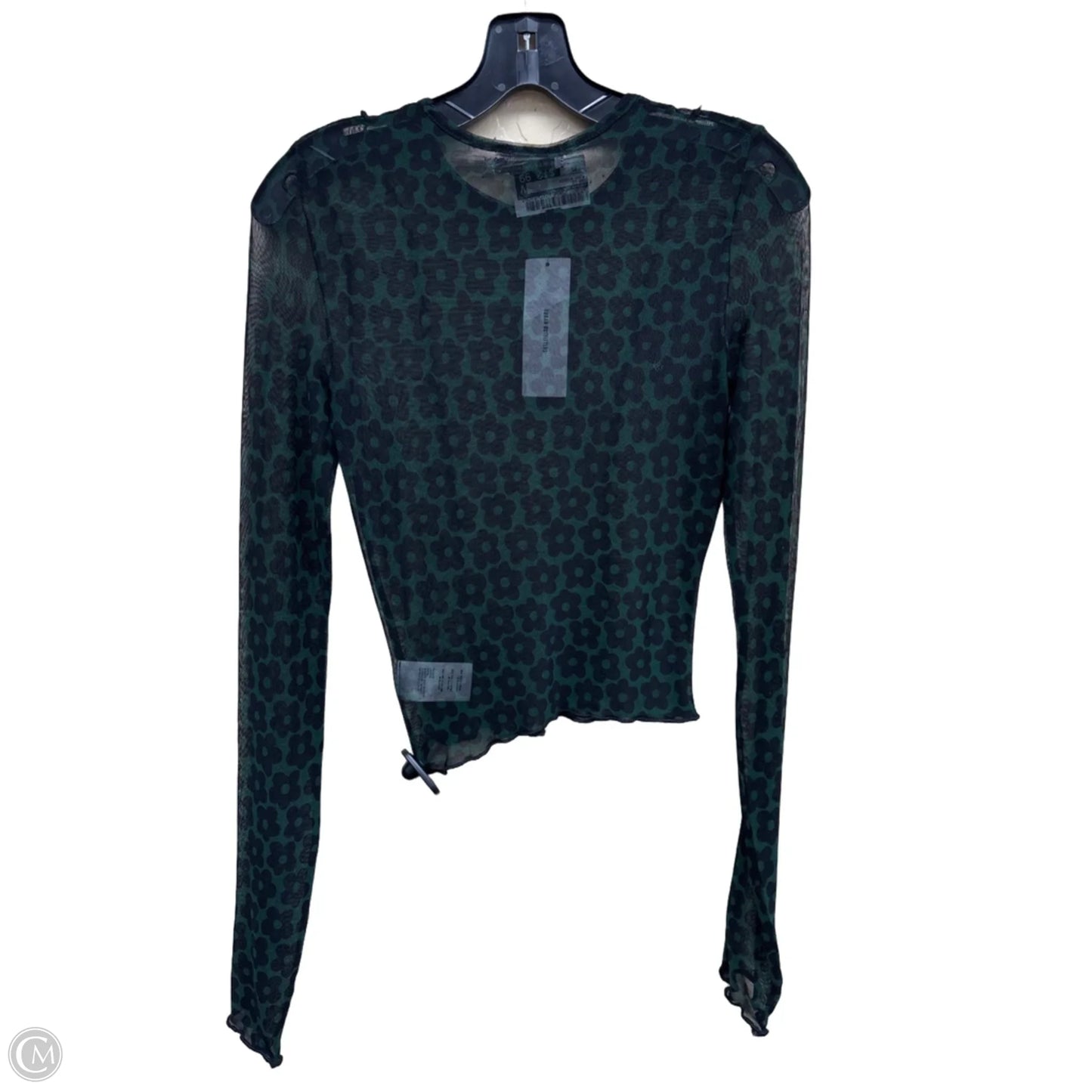 Top Long Sleeve By Urban Outfitters In Black & Green, Size: Xs