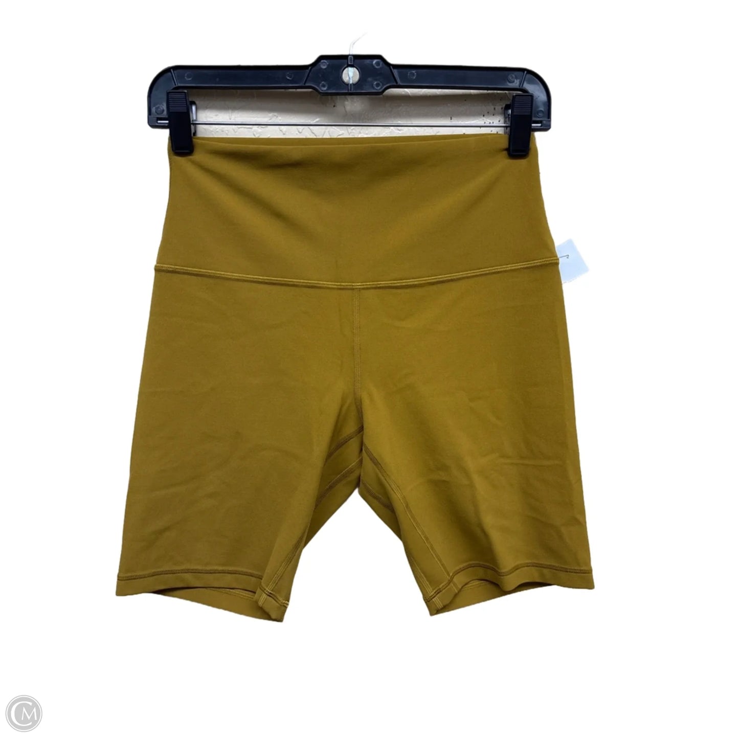 Athletic Shorts By Lululemon In Yellow, Size: 8