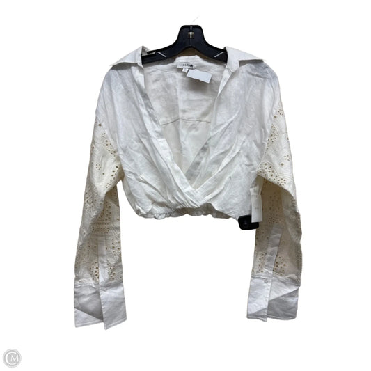 Top Long Sleeve By Alc In White, Size: 2