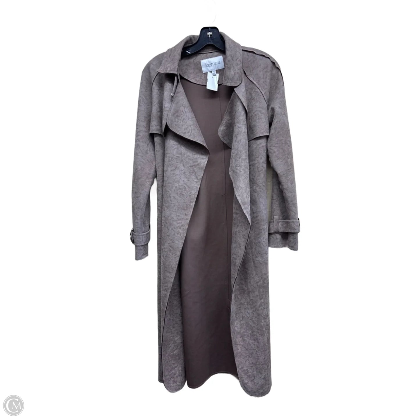 Coat Trench Coat By Lucy Paris In Brown, Size: Xs