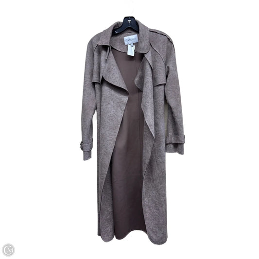 Coat Trench Coat By Lucy Paris In Brown, Size: Xs