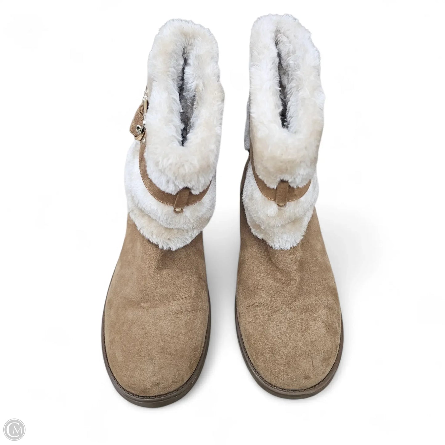 Boots Ankle Flats By Guess In Brown, Size: 8.5