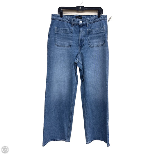 Jeans Wide Leg By Free Assembly In Blue Denim, Size: 16