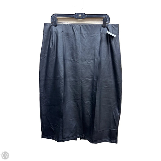 Skirt Midi By Bold Elements In Black, Size: Xl