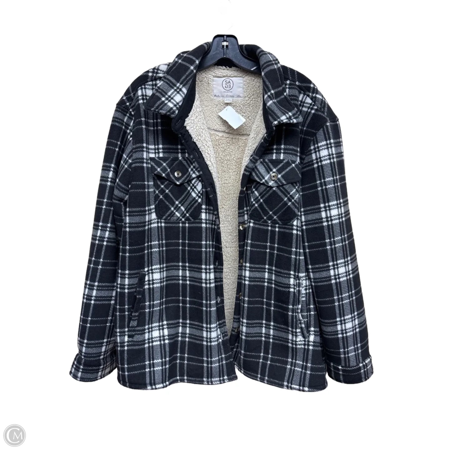 Jacket Other By Sage In Plaid Pattern, Size: Xxl