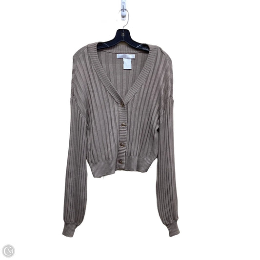 Sweater Cardigan By Clothes Mentor In Bronze, Size: Xs