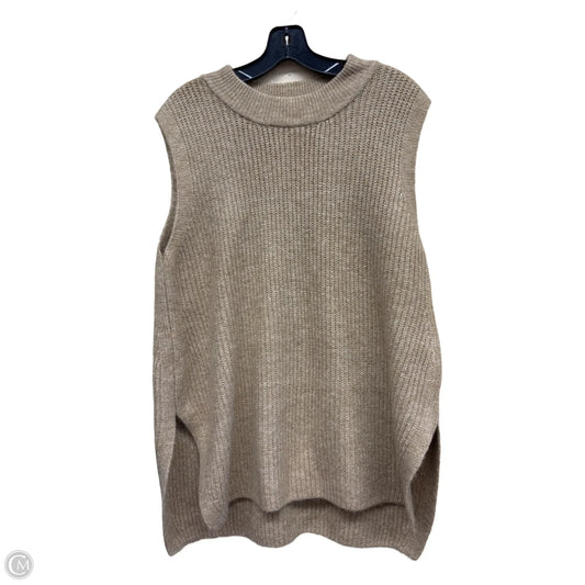 Vest Sweater By Cece In Tan, Size: M