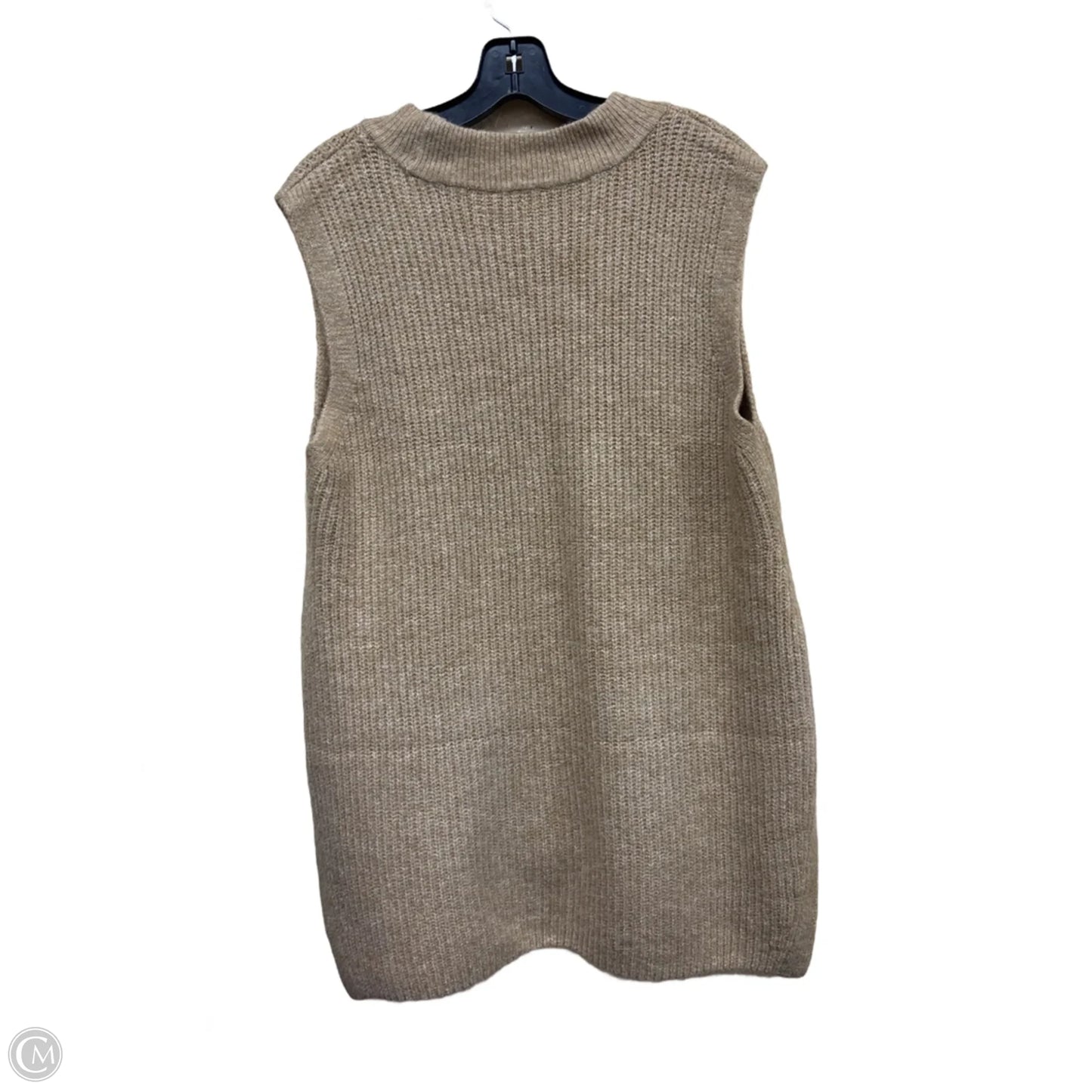 Vest Sweater By Cece In Tan, Size: M