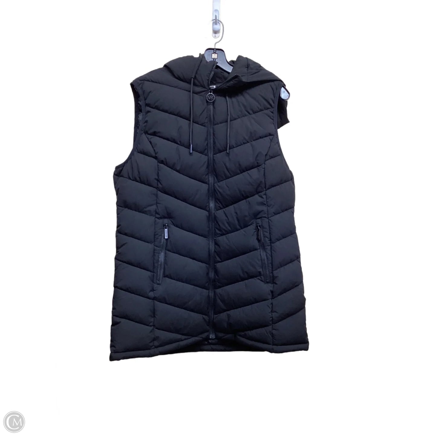 Vest Designer By Michael Kors In Black, Size: L