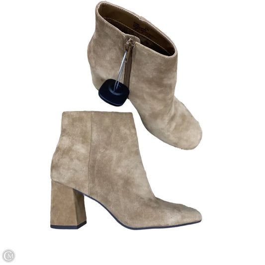 Boots Ankle Heels By Clothes Mentor In Brown, Size: 7