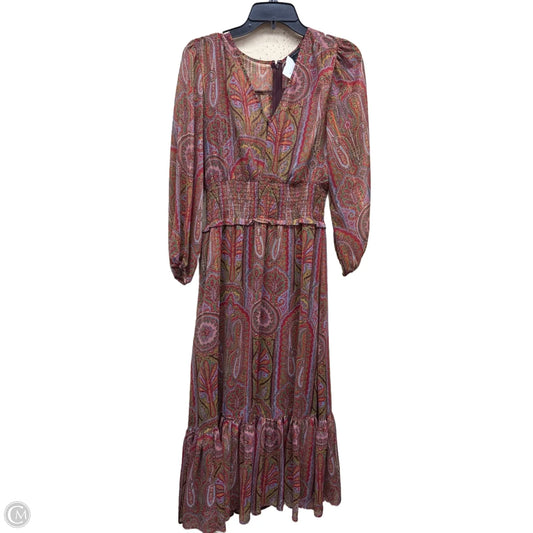 Dress Casual Maxi By Ann Taylor In Multi-colored, Size: 8