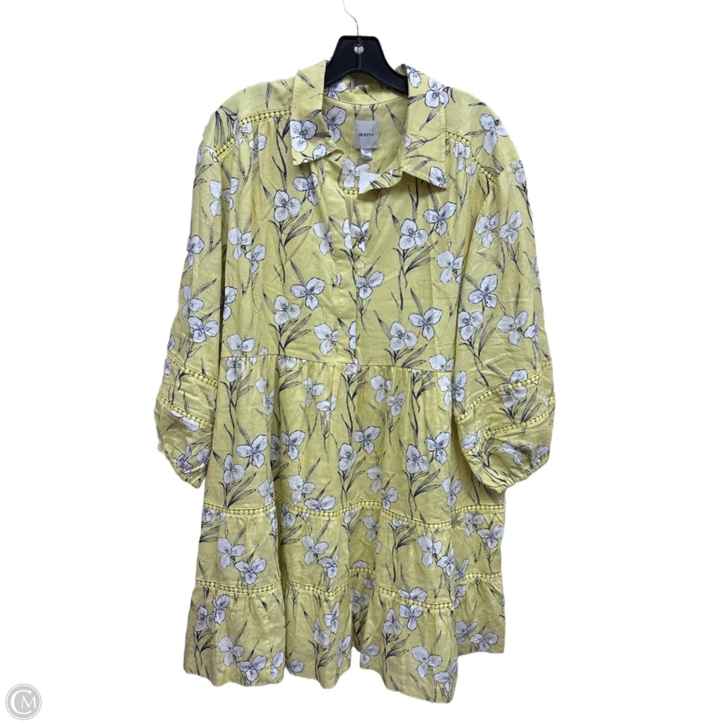 Dress Casual Short By Maeve In Yellow, Size: L
