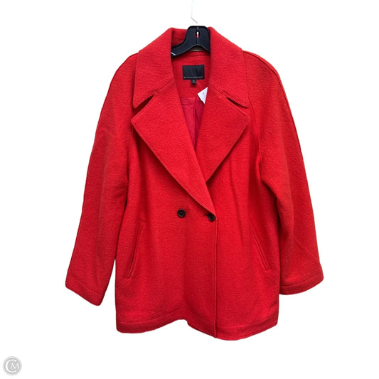Coat Peacoat By Banana Republic In Red, Size: M