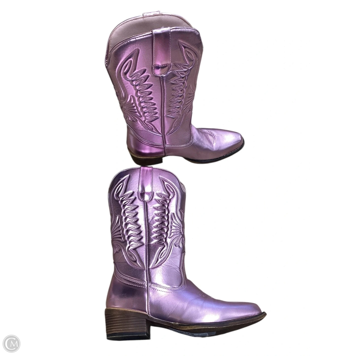 Boots Western By Clothes Mentor In Pink, Size: 6.5