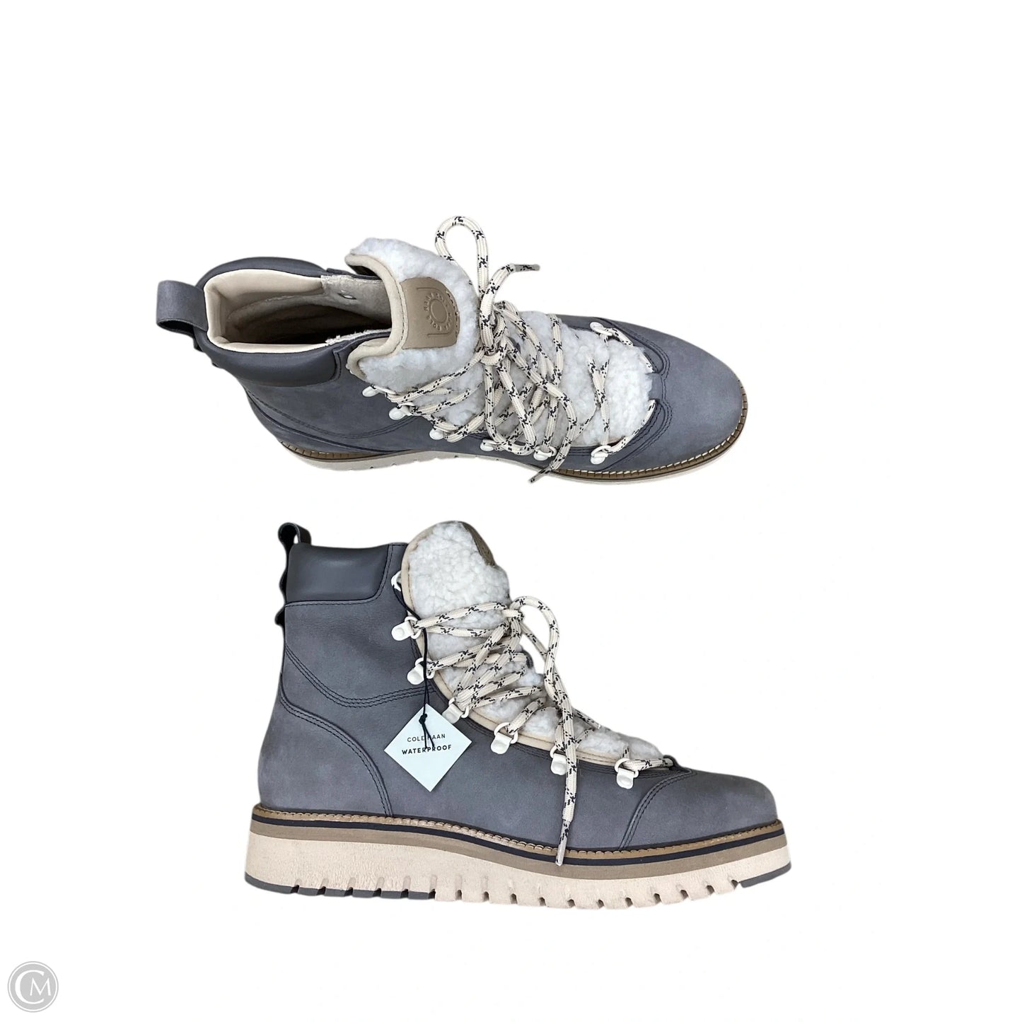 Boots Combat By Cole-haan In Grey, Size: 10
