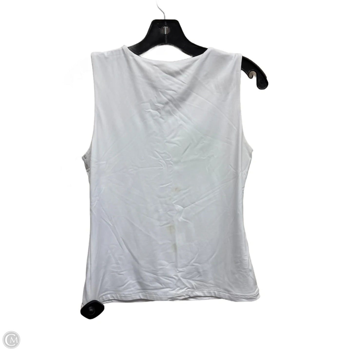 Top Sleeveless By Tahari By Arthur Levine In White, Size: S