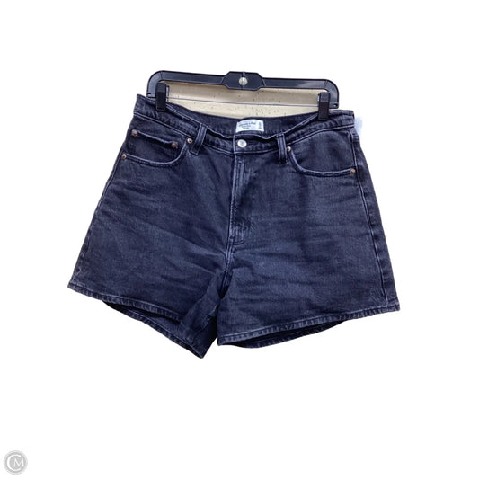 Shorts By Abercrombie And Fitch In Black Denim, Size: 12