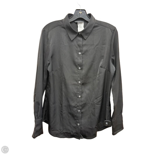 Top Long Sleeve By Banana Republic In Black, Size: M