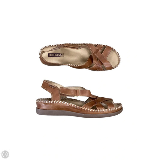 Sandals Flats By Pikolinos In Brown, Size: 10