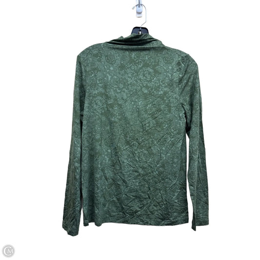 Top Long Sleeve By Loft In Green, Size: L