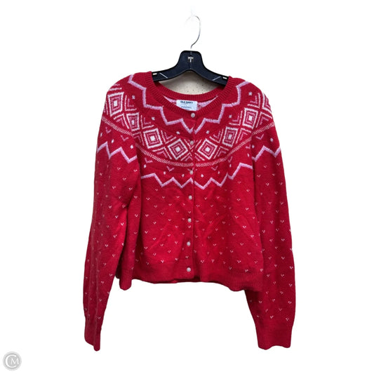 Sweater By Old Navy In Red, Size: L