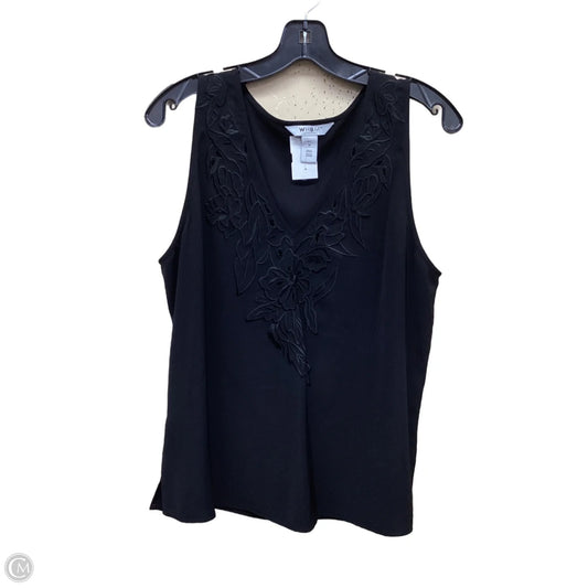 Top Sleeveless By White House Black Market In Black, Size: M