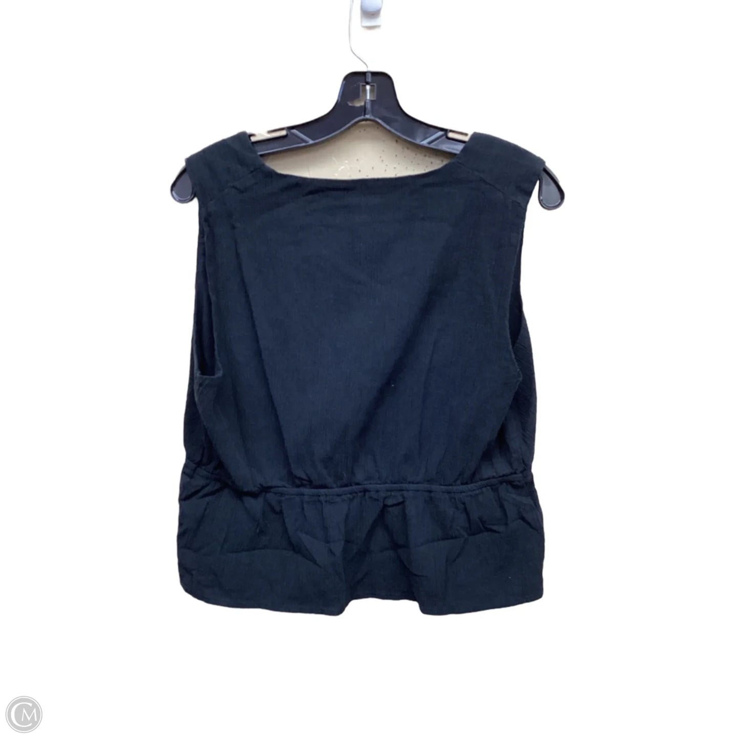 Top Sleeveless By Banana Republic In Black, Size: L