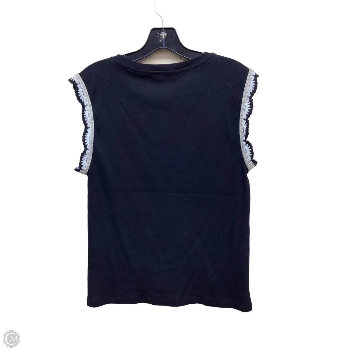 Top Sleeveless By Ann Taylor In Black, Size: L