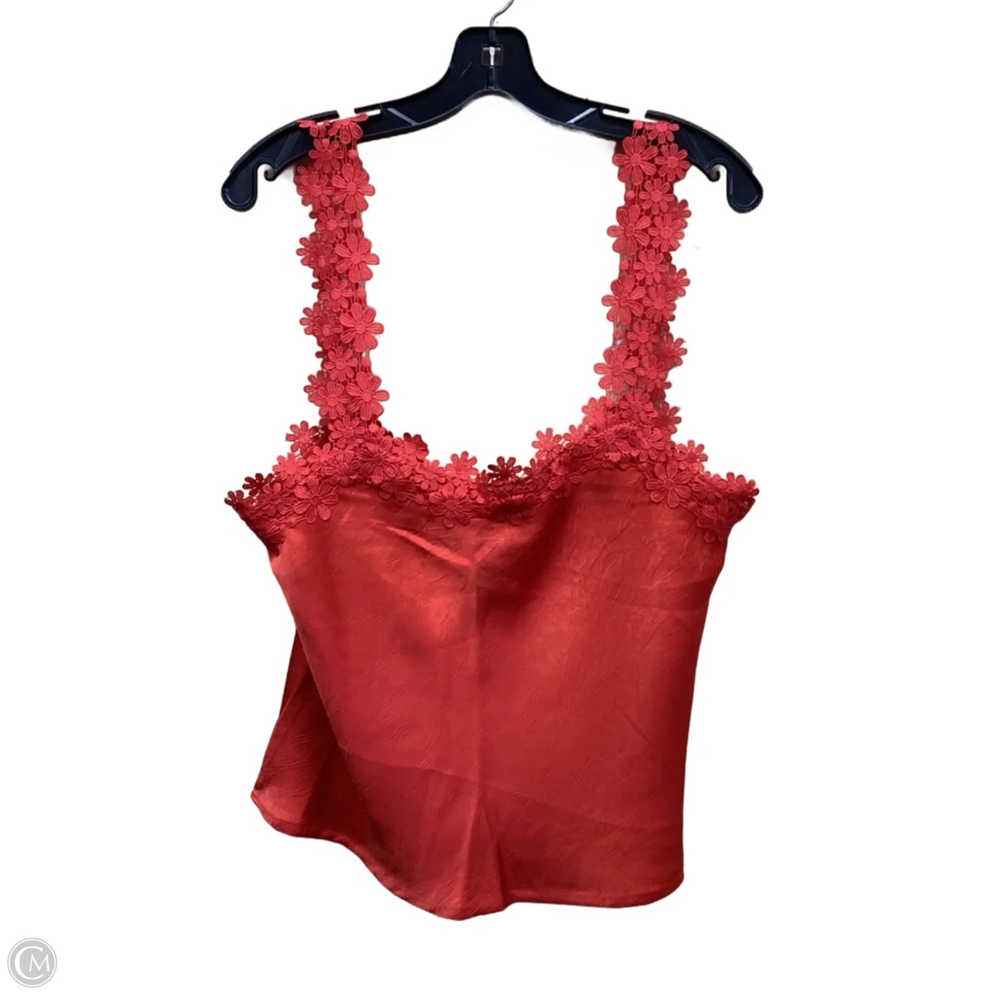 Top Sleeveless By Blue Tassel In Red, Size: L