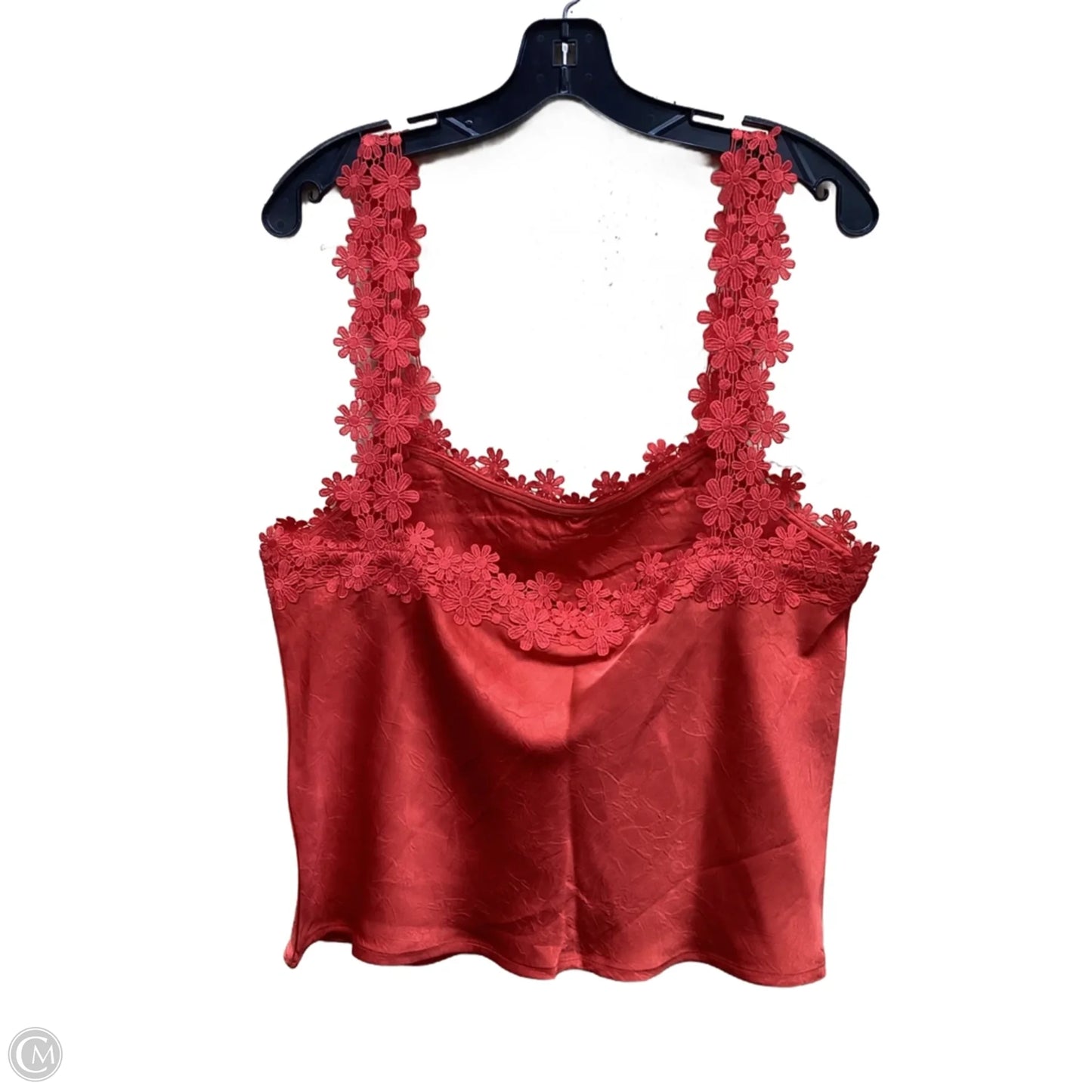 Top Sleeveless By Blue Tassel In Red, Size: L