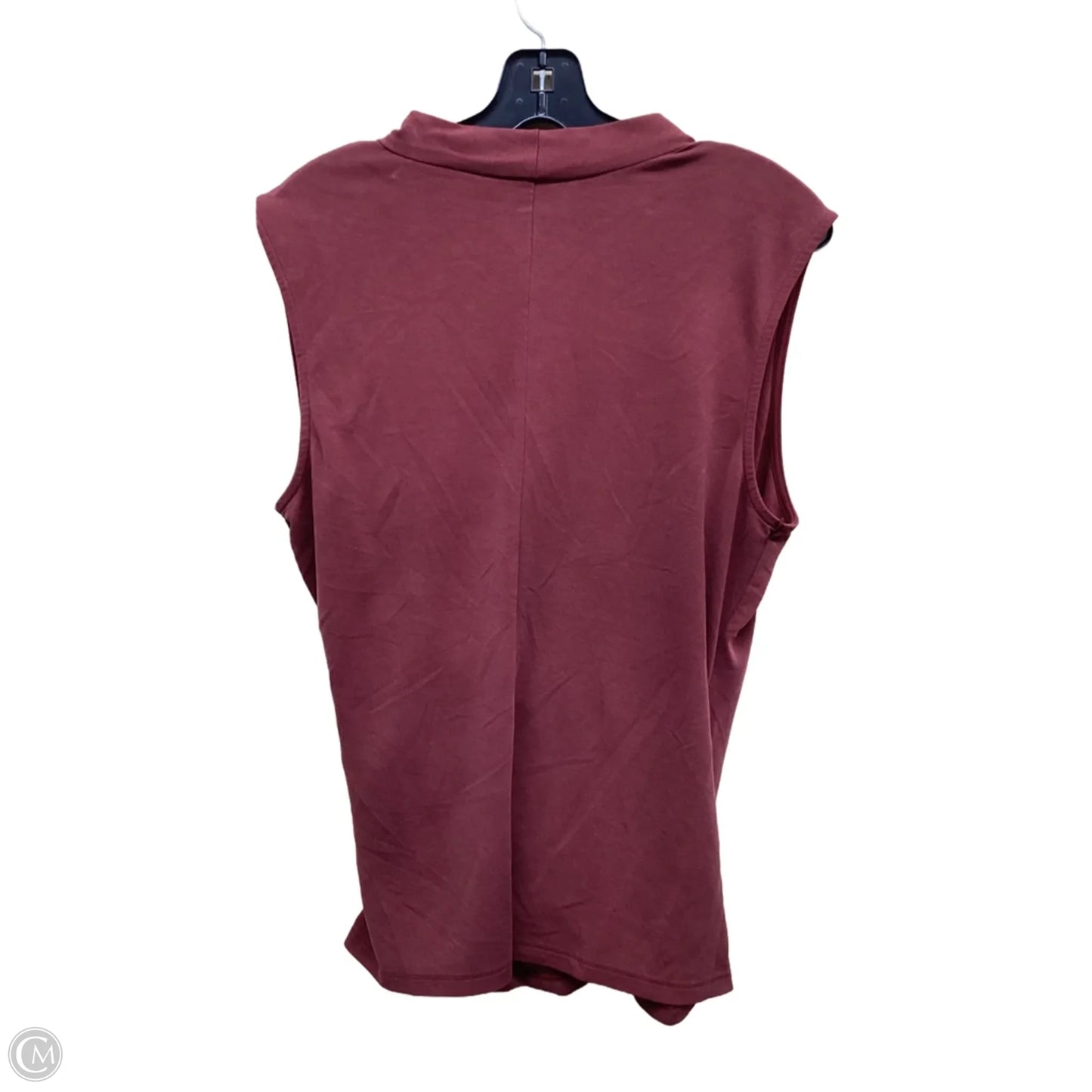 Top Sleeveless By Banana Republic In Maroon, Size: L