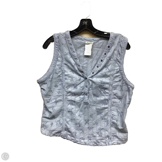 Top Sleeveless By Pilcro In Blue, Size: Xl