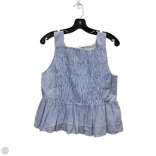 Top Sleeveless By Evereve In Blue Denim, Size: M