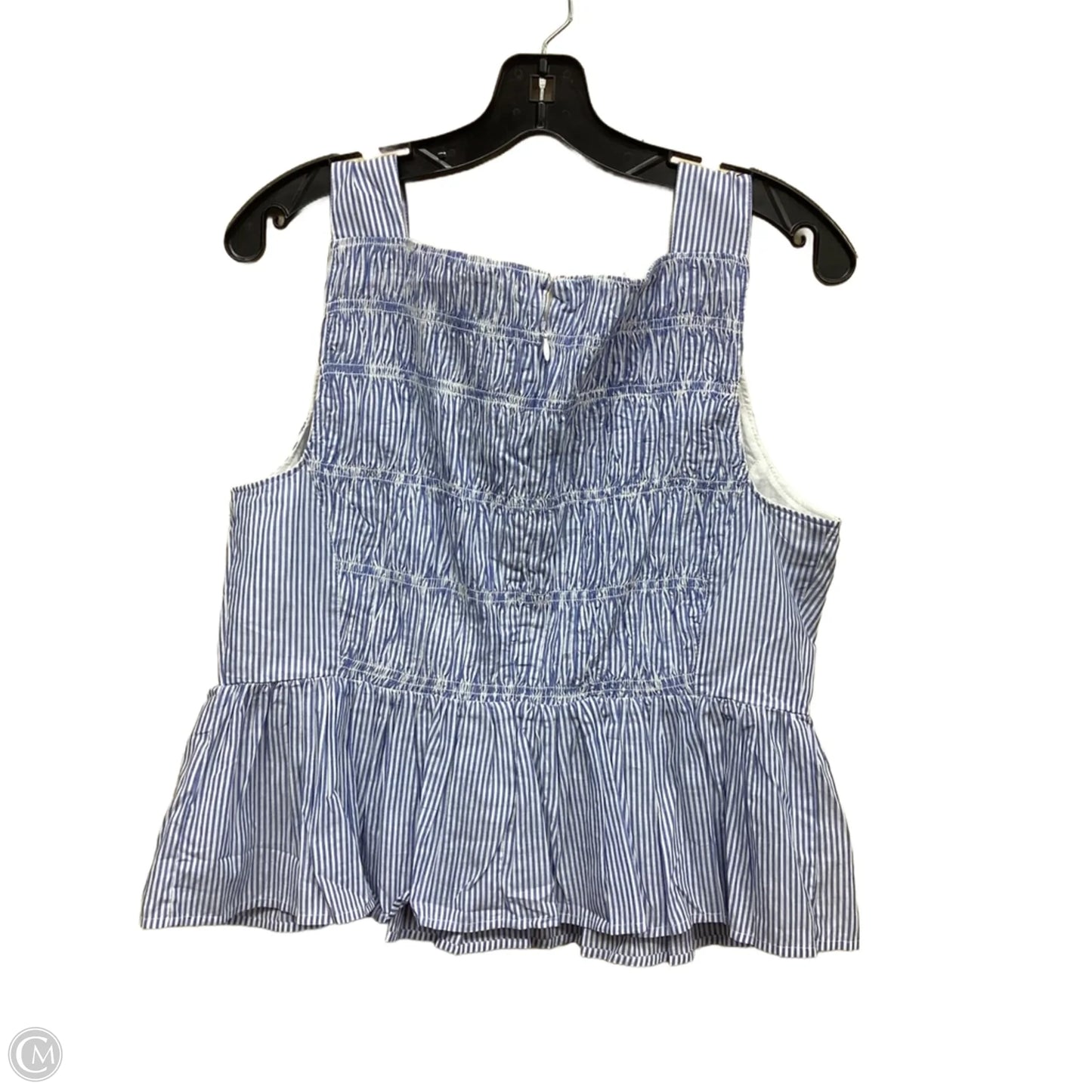 Top Sleeveless By Evereve In Blue Denim, Size: M