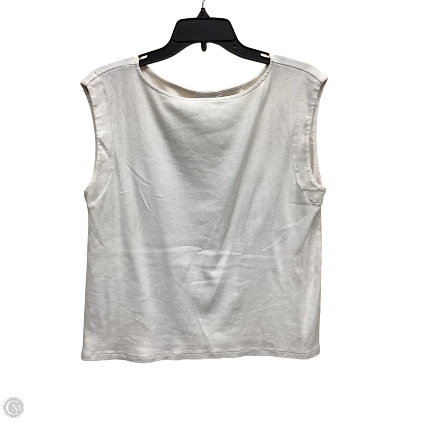 Top Sleeveless By Banana Republic In White, Size: M