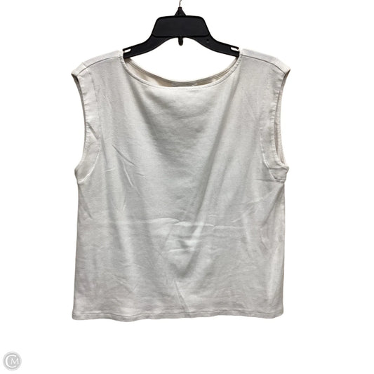 Top Sleeveless By Banana Republic In White, Size: M